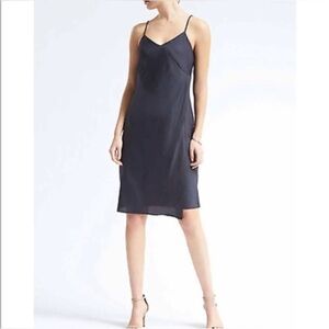 Banana Republic Slip Dress Midnight Blue Size 12 EUC
